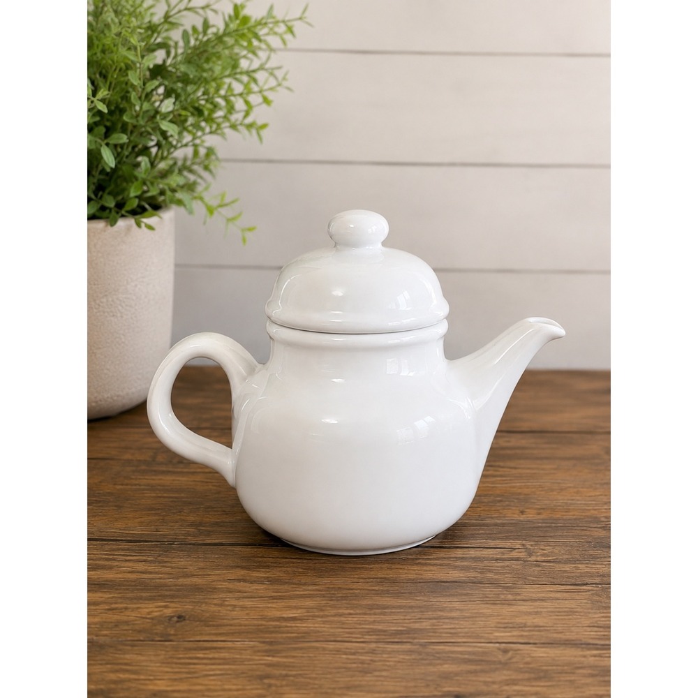 Waechtersbach Spain White Ceramic Teapot Lid Glossy Minimalist Serving Piece
